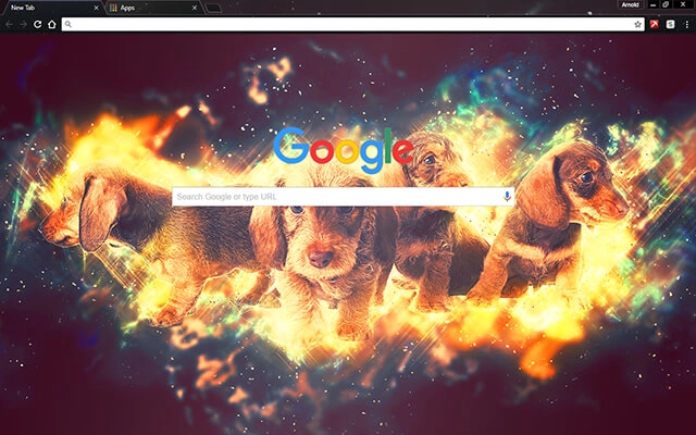 Moonstone Puppies Chrome theme - Screenshot 2