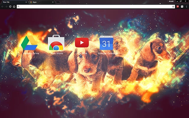 Moonstone Puppies Chrome theme - Screenshot 3