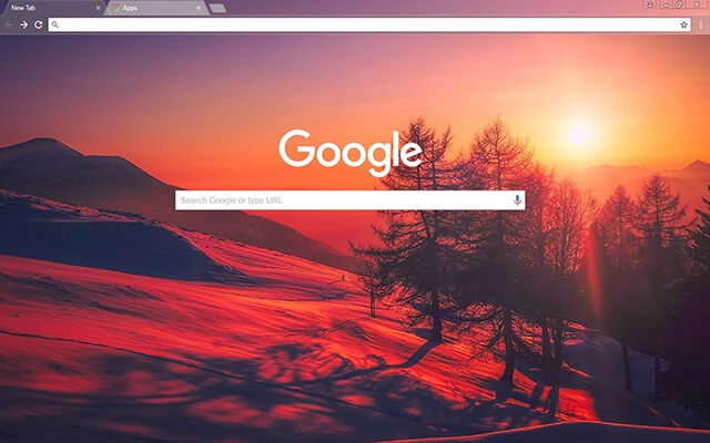 Morning Mountain Chrome theme - Screenshot 2