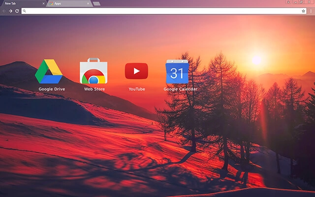 Morning Mountain Chrome theme - Screenshot 3
