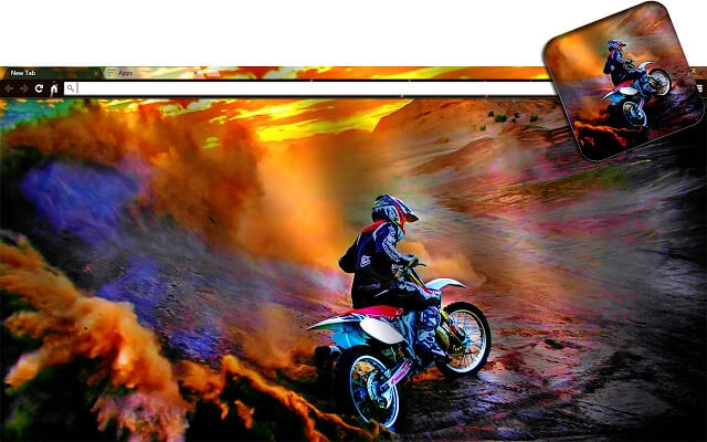 Motocross Chrome theme - Screenshot 2