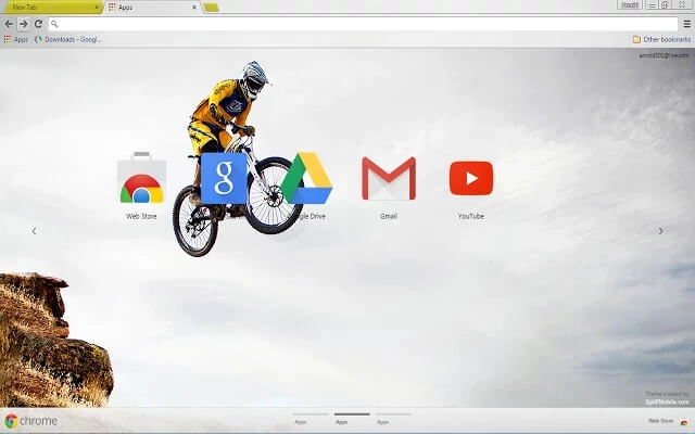 Mountain Bike Chrome theme - Screenshot 2
