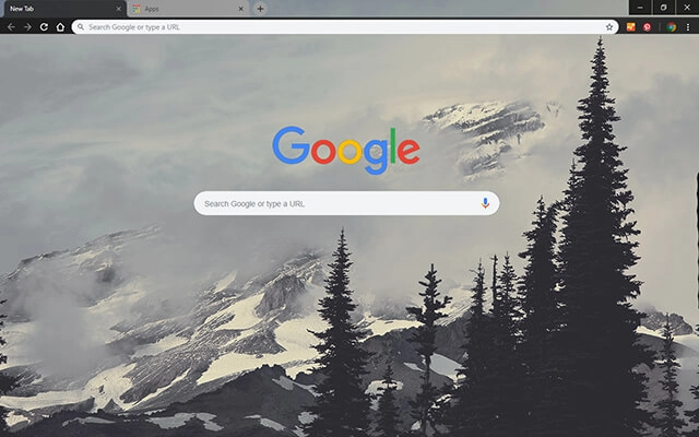 Mountain Fog Chrome theme - Screenshot 2