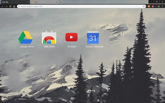 Mountain Fog Chrome theme - Screenshot 3