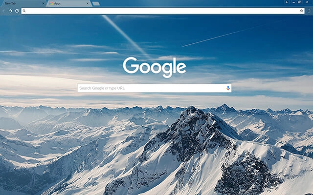 Mountain Peaks Chrome theme - Screenshot 2