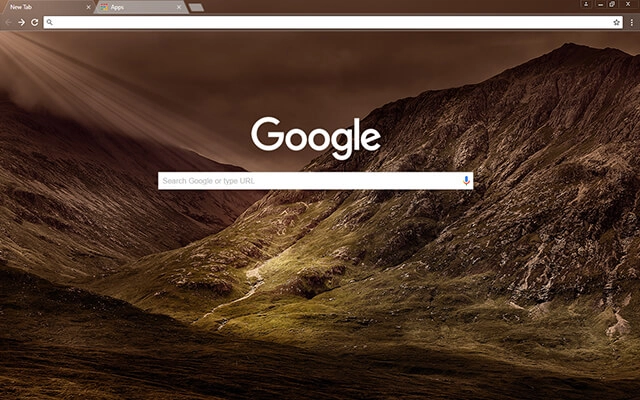 Mountains Chrome theme - Screenshot 2