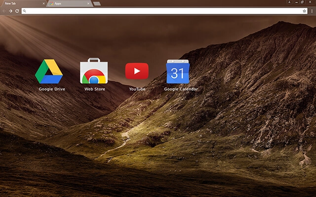 Mountains Chrome theme - Screenshot 3