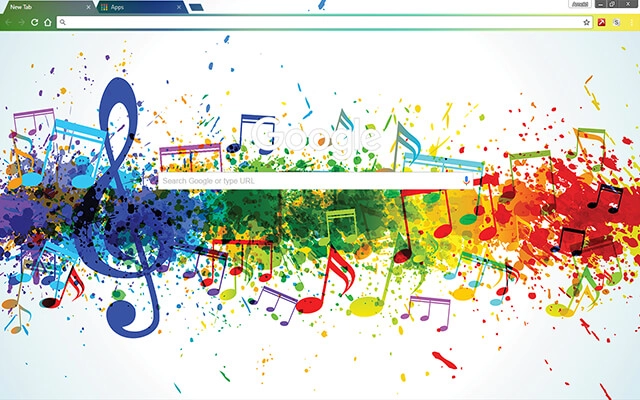Musical Colors Chrome theme - Screenshot 2