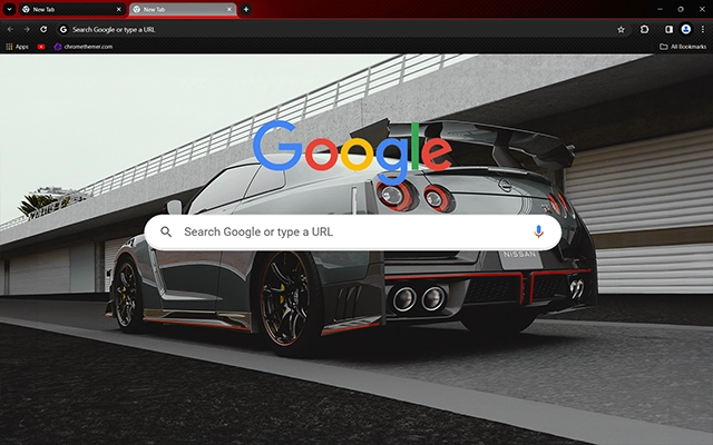 Nissan GT-R Nismo Chrome theme - Screenshot 3