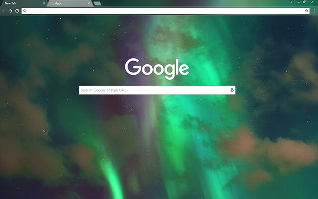 Northern Lights Chrome theme - Screenshot 2