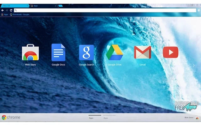 Ocean Chrome theme - Screenshot 3