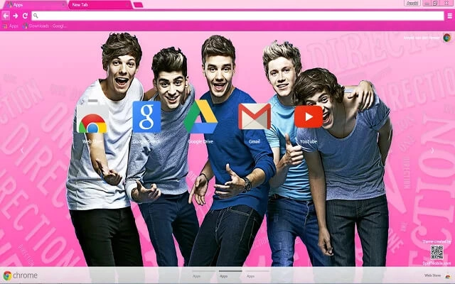 One Direction 1D Chrome theme - Screenshot 2
