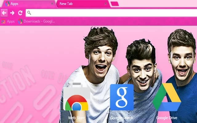 One Direction 1D Chrome theme - Screenshot 3