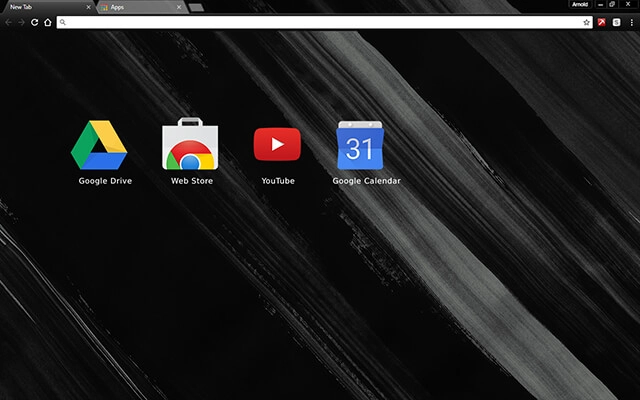Painted Black Chrome theme - Screenshot 3