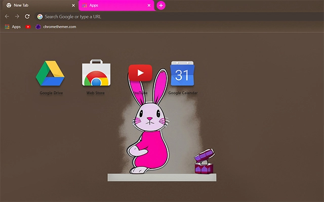 Pink Bunny Chrome theme - Screenshot 3