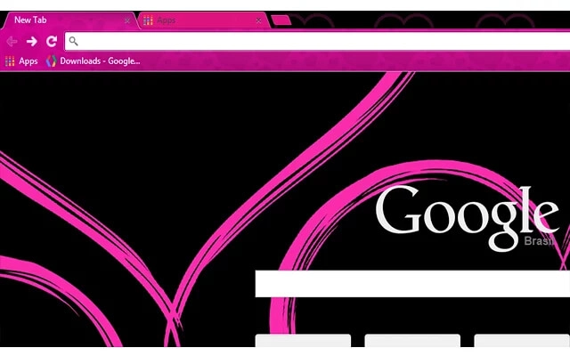 Pink Hearts Chrome theme - Screenshot 2