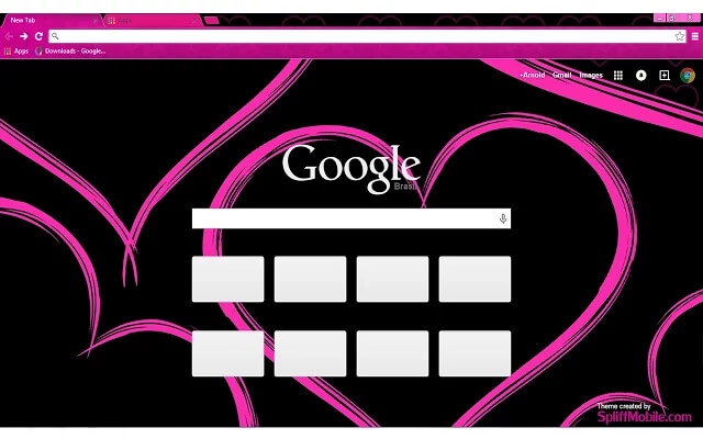 Pink Hearts Chrome theme - Screenshot 3