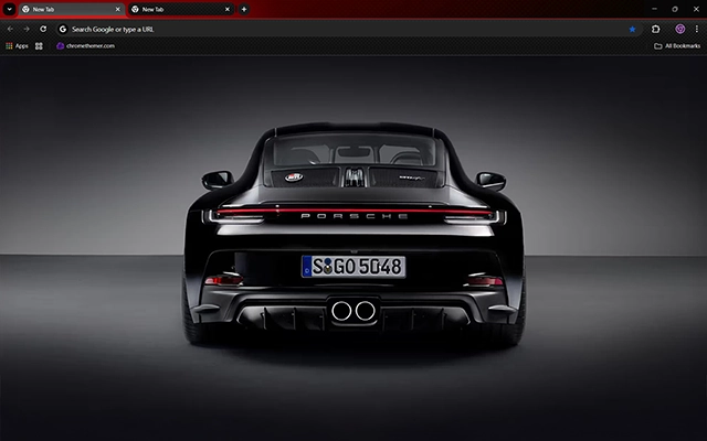Porsche 911 - Luxury Dark Theme for Chrome