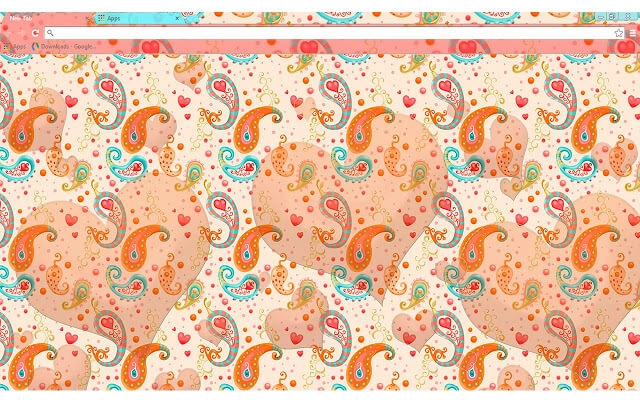 Pretty Paisley Chrome theme - Screenshot 3