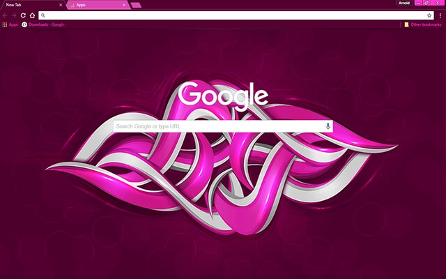 Purple Graffiti Chrome theme - Screenshot 2