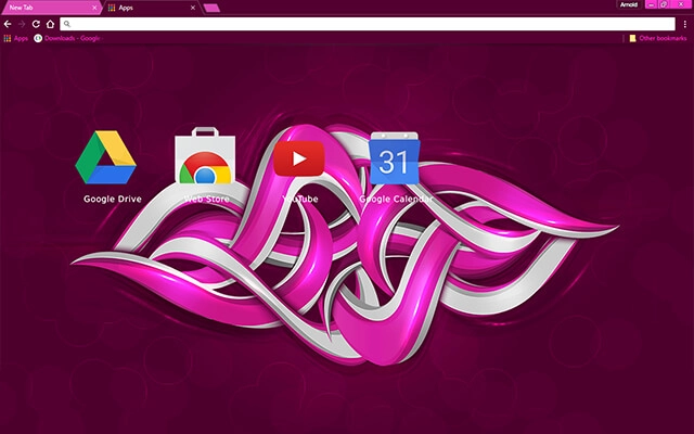 Purple Graffiti Chrome theme - Screenshot 3
