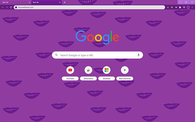 Purple Kisses Chrome theme - Screenshot 2
