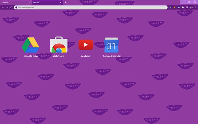 Purple Kisses Chrome theme - Screenshot 3