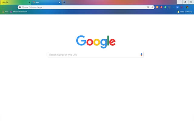Rainbow Colors Chrome theme - Screenshot 2