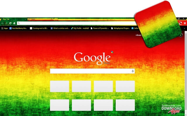 Rasta Grunge Chrome theme - Screenshot 2