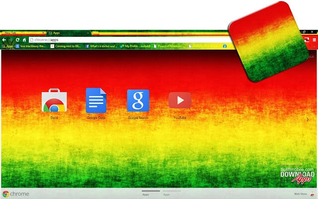 Rasta Grunge Chrome theme - Screenshot 3