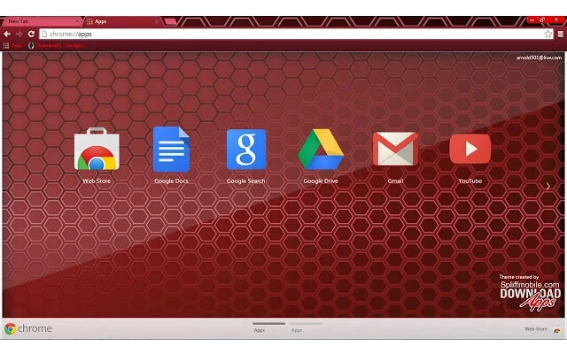 Red Colmeia Chrome theme - Screenshot 2