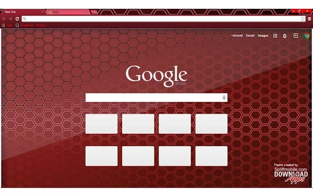 Red Colmeia Chrome theme - Screenshot 3