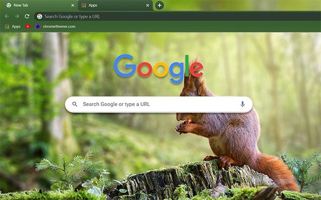 Red Squirrel Chrome theme - Screenshot 2