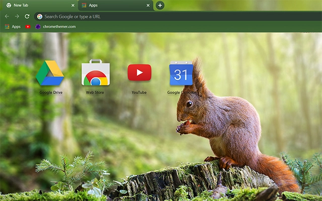 Red Squirrel Chrome theme - Screenshot 3