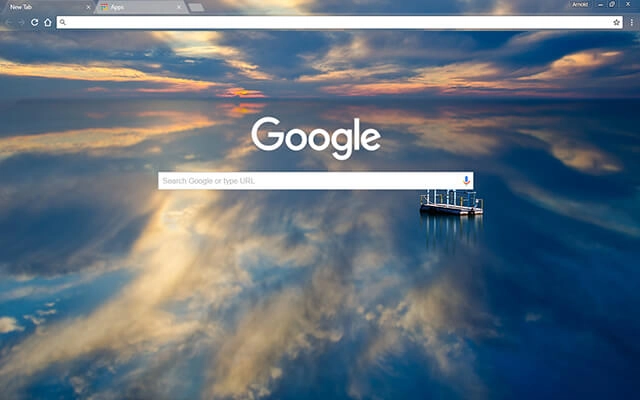 Reflective Water Chrome theme - Screenshot 2