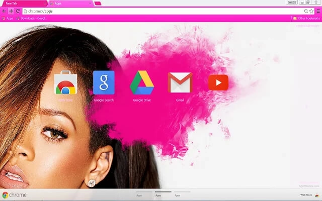 Rihanna Chrome theme - Screenshot 2
