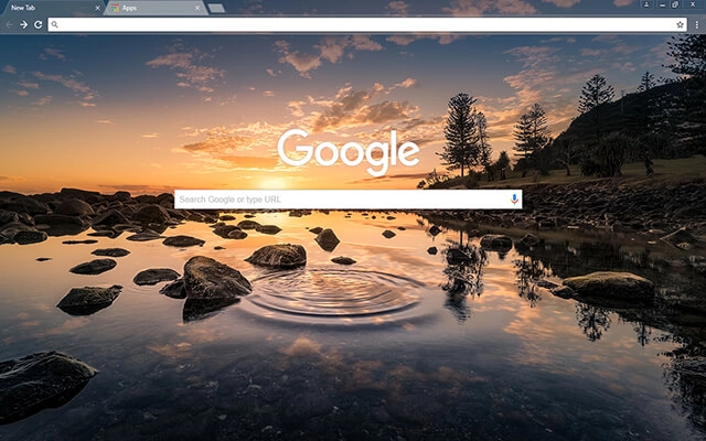River Pond Chrome theme - Screenshot 2
