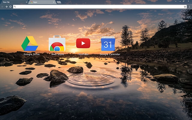 River Pond Chrome theme - Screenshot 3