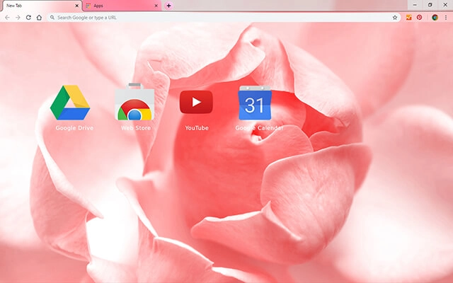 Rose Pink Chrome theme - Screenshot 3