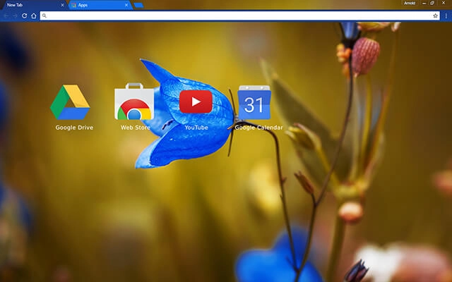 Round Bell Flower Chrome theme - Screenshot 3