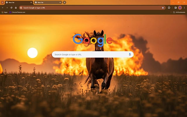 Running Horse Chrome theme - Screenshot 3