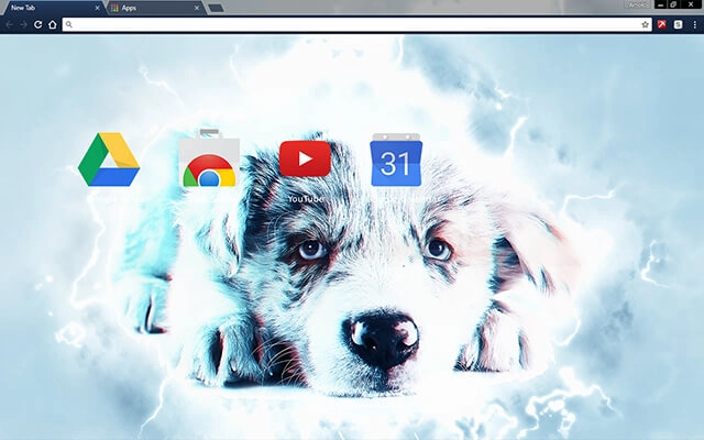 Sad Blue Puppy Chrome theme - Screenshot 3