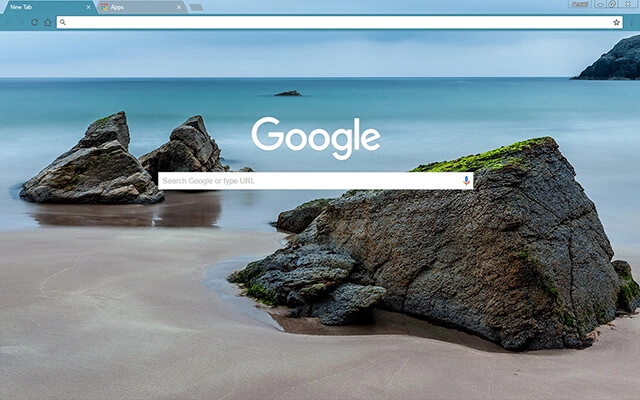 Sea Rocks Chrome theme - Screenshot 2