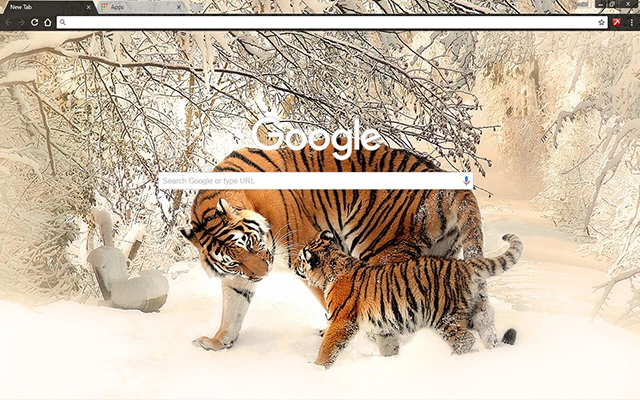 Siberian Tigers Chrome theme - Screenshot 2