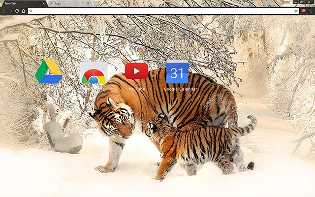 Siberian Tigers Chrome theme - Screenshot 3