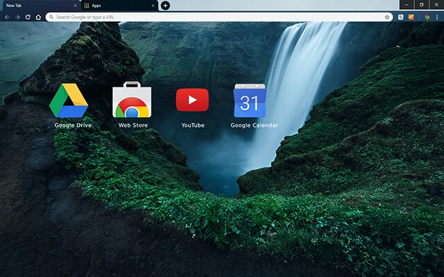 Skogafoss Waterfall Chrome theme - Screenshot 3