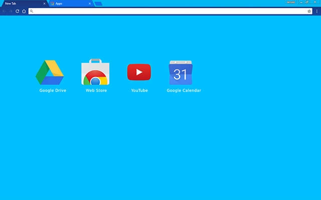 Sky Blue Chrome theme - Screenshot 3