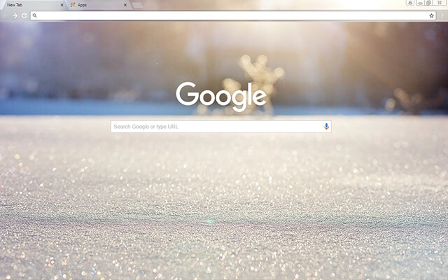 Snowflakes Chrome theme - Screenshot 2