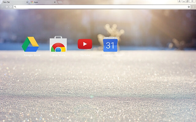 Snowflakes Chrome theme - Screenshot 3