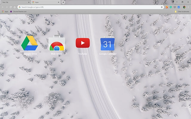 Snowy Road Chrome theme - Screenshot 3